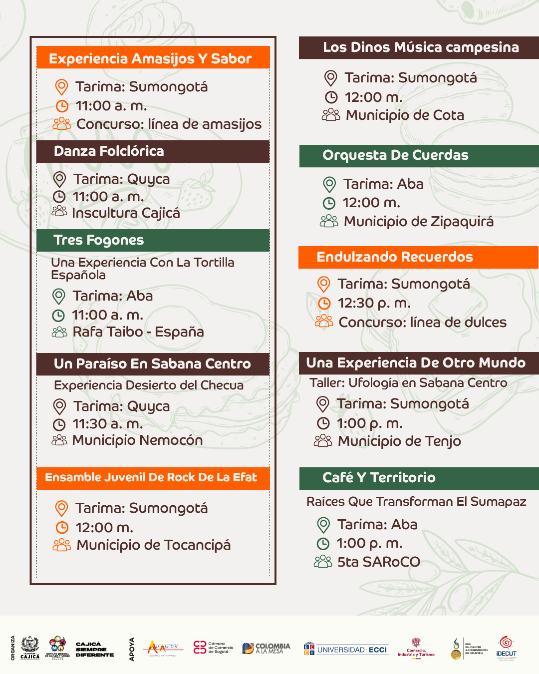 Programacion Busongote sabado 2
