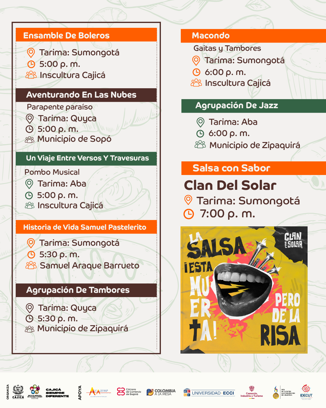 Programacion Busongote sabado 4