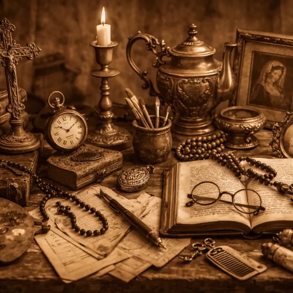 Objetos utilitarios de uso religioso, doméstico, artístico o personal.